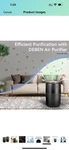 Tplmb Air Purifiers H13 Hepa Filters, Nightlight, Speed Control (2 Pack) Black. Fixed Price $19.99.