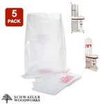 (5) Plastic Dust Collector Lower Bags For Jet DC-650CK & DC-650MK, 708642CK. Fixed Price $19.99.