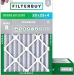 Filterbuy 20X25X4 Air Merv 8 Essential Dust & Allergy Defense (2-PACK),. Fixed Price $71.70.