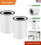 Efficient 2-PACK Hepa Filters For Afloia Kilo Series Breathe Cleaner Air Daily. Fixed Price $56.99.