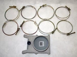 One Jet 4". Aluminum Blast Gate # JW1142 & Six, Two-ring Hose Clamps JW1317. Fixed Price $23.23.