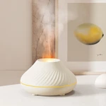 Newest Rgb Flame Aroma Diffuser 130ML 3D Colorful Humidifier Fire Volcano. Fixed Price $27.99.