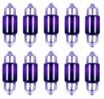 10X Purple 30MM 31MM Bright Dome Lamp Car Mini Festoon Light Bulbs DE3175. Fixed Price $12.98.