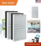 Replacement IAF-H-100C Filters: 2 Hepa And Carbon For Idylis Purifiers. Fixed Price $90.99.