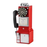 Crosley CR56-RE 1950'S Payphone With Push Button Technology, Red. Fixed Price $126.32.