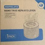 Hopelife Nano True Hepa H13 Lever Filter Compatible With Levoit Core 300. Fixed Price $16.25.