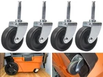4 Pack 12293 Replacement Caster Wheel For Ridgid RV1250, Black. Fixed Price $43.53.