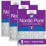 Nordic Pure 10X20X2 Pleated Merv 8 Air Filters 3 Pack. Fixed Price $39.99.