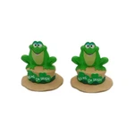 Set Of 2 Vintage 1990 Hallmark Cards Kiss Me I'm Irish Frogs 1.5" Figurines 90S. Fixed Price $9.89.