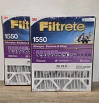 3M Filtrete 20X25X5 Furnace Air Filter Ultra Allergen 1550 - Pack. Fixed Price $44.50.