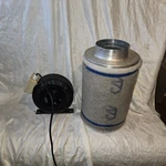 Can-lite Carbon Filter Blower In. Flange 24 Tall 600 Cfm. Fixed Price $119.20.