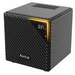 Airtok Tabletop Purifier, Black Cube Design With Touch Controls. Fixed Price $48.99.