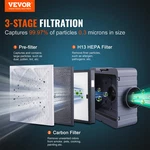 Vevor Air Scrubber With 3-STAGE Filtration, Industrial And Commercial Use. Fixed Price $362.27.