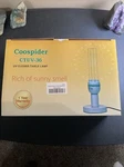 Coospider CTUV-36 Purifier Cleaning Table Lamp W/remote Covers 600 Sq Ft. Fixed Price $29.99.