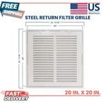 20 In. X Steel Return Filter Grille. Fixed Price $46.48.