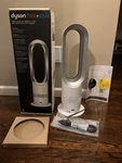 Dyson AM05 Hot + Cool White Bladeless Fan & Heater W/ Remote Stand - Tested. Fixed Price $173.99.
