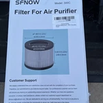 SAP300C Replacement Filters For Sfnow Air Purifier 2 Pack New. Fixed Price $12.99.