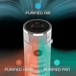 Shark HC452 Tower 3-IN-1 Air Purifier With Heater, Fan And Nanoseal Hepa Gray. Fixed Price $329.99.