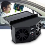 Solar Powered Car Fan Cooler Auto Window Air Vent Exhaust. Fixed Price $21.75.