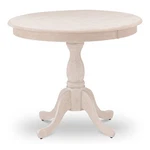 East West Furniture Antique Wood Dining Table With Pedestal Legs Cream. Fixed Price $218.58.