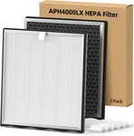 APH4000 Replacement Filters Compatible With Knka Air Purifier, 2- Pack. Fixed Price $37.56.